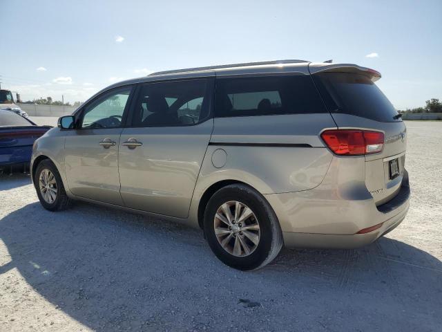 KNDMB5C10F6044132 - 2015 KIA SEDONA LX TAN photo 2