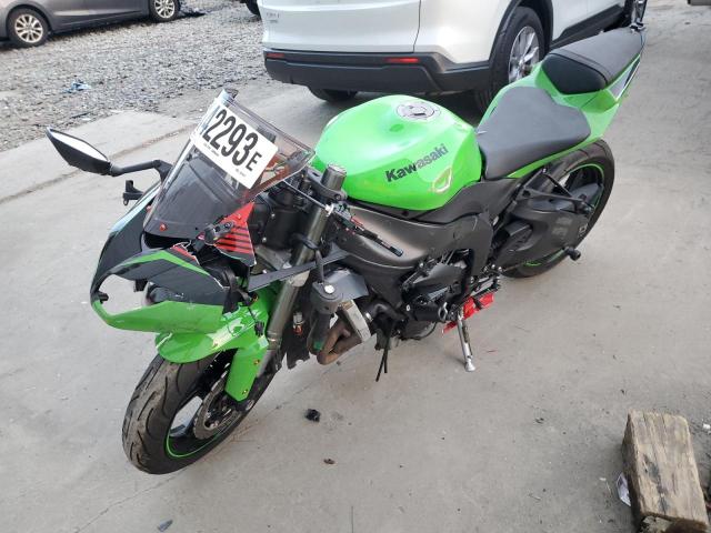 JKAZX4R17AA021911 - 2010 KAWASAKI ZX600 R GREEN photo 2