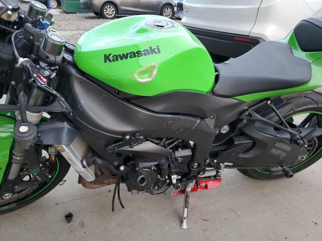 JKAZX4R17AA021911 - 2010 KAWASAKI ZX600 R GREEN photo 7