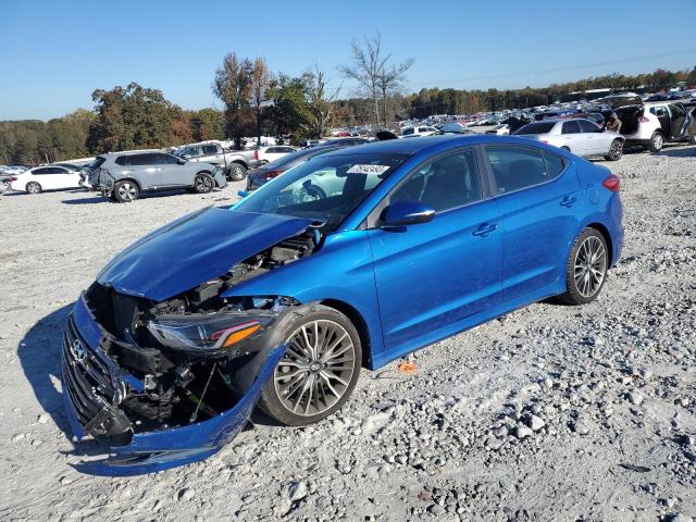 KMHD04LB3JU479171 - 2018 HYUNDAI ELANTRA SPORT BLUE photo 1