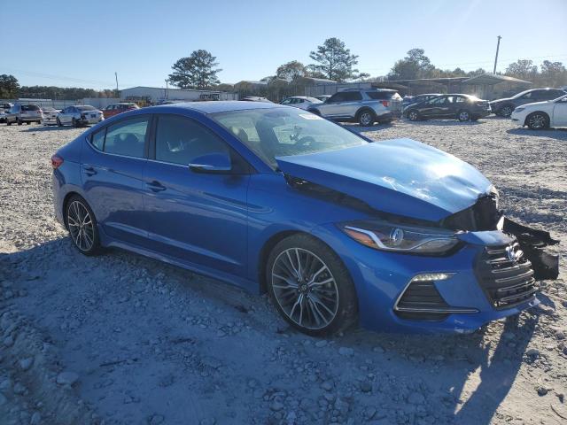 KMHD04LB3JU479171 - 2018 HYUNDAI ELANTRA SPORT BLUE photo 4