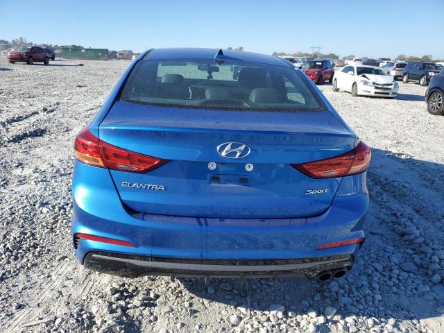 KMHD04LB3JU479171 - 2018 HYUNDAI ELANTRA SPORT BLUE photo 6