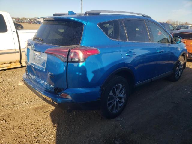 JTMRJREV5GD001712 - 2016 TOYOTA RAV4 HV XLE BLUE photo 3