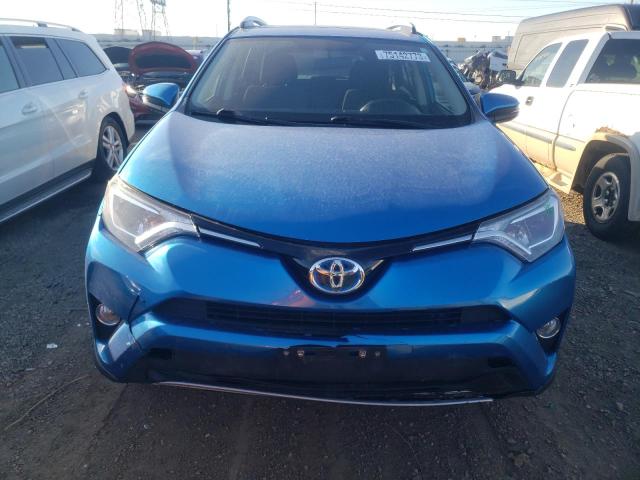 JTMRJREV5GD001712 - 2016 TOYOTA RAV4 HV XLE BLUE photo 5