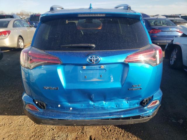 JTMRJREV5GD001712 - 2016 TOYOTA RAV4 HV XLE BLUE photo 6