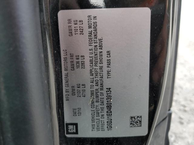 1G6DJ1ED4B0139134 - 2011 CADILLAC CTS PERFORMANCE COLLECTION Schwarz Foto 12