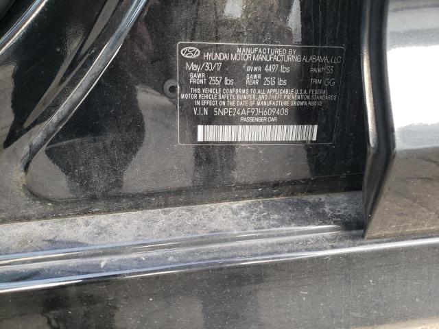 5NPE24AF9JH609408 - 2018 HYUNDAI SONATA SE BLACK photo 12