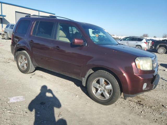 5FNYF38549B019779 - 2009 HONDA PILOT EXL BURGUNDY photo 4