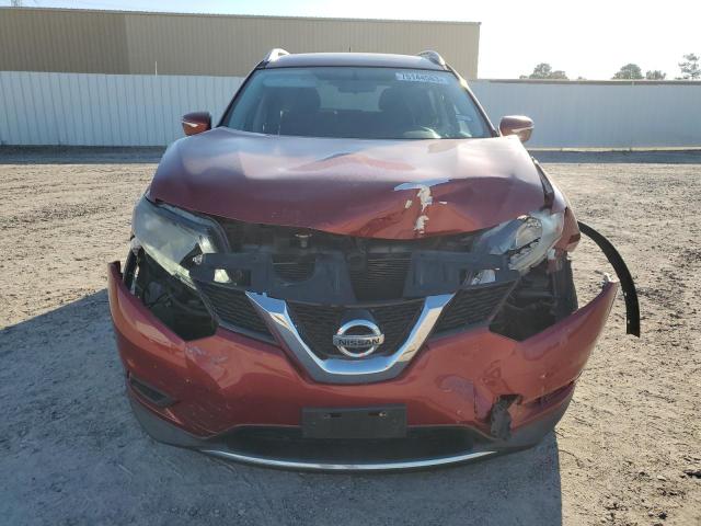 KNMAT2MT4FP537532 - 2015 NISSAN ROGUE S RED photo 5