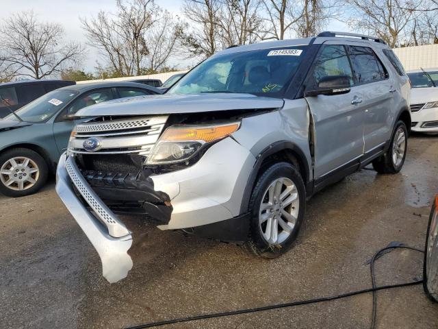 1FM5K8D81EGC51117 - 2014 FORD EXPLORER XLT SILVER photo 1