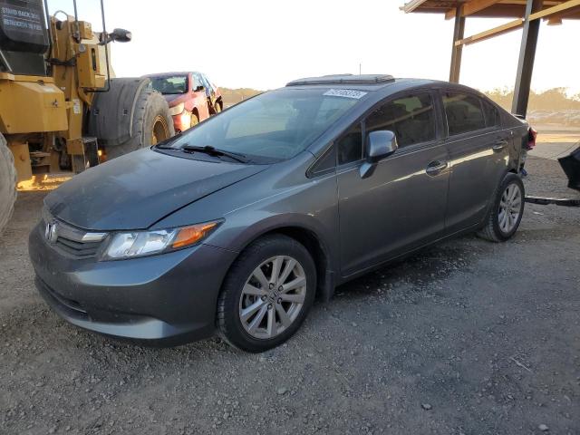 19XFB2F98CE025584 - 2012 HONDA CIVIC EXL GRAY photo 1