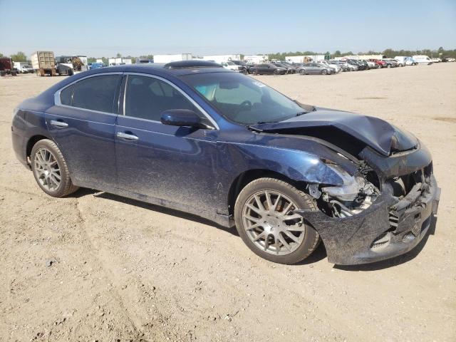 1N4AA5AP9EC498995 - 2014 NISSAN MAXIMA S BLUE photo 4