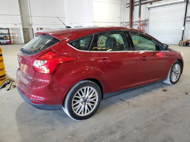 1FADP3N23DL254966 - 2013 FORD FOCUS TITANIUM MAROON photo 3