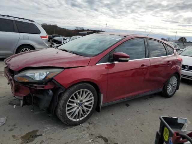 1FADP3N28EL137336 - 2014 FORD FOCUS TITANIUM MAROON photo 1