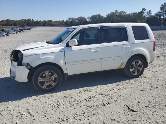 5FNYF3H55EB025066 - 2014 HONDA PILOT EXL WHITE photo 1