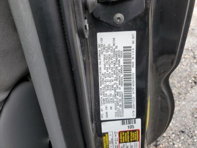 5TEUX4EN8AZ688467 - 2010 TOYOTA TACOMA ACCESS CAB Қара фото 12