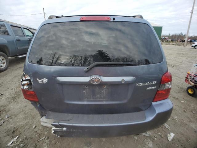 JTEHD21A450038960 - 2005 TOYOTA HIGHLANDER BLUE photo 6