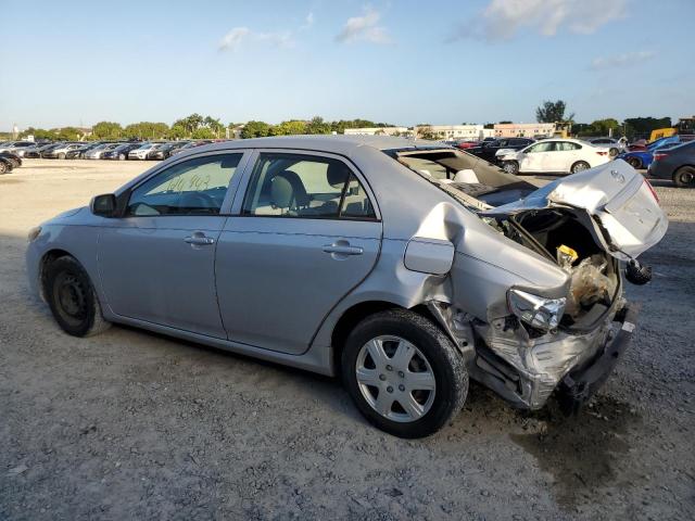 2T1BU4EE6AC488421 - 2010 TOYOTA COROLLA BASE SILVER photo 2