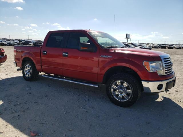 1FTFW1EF1BFC76439 - 2011 FORD F150 SUPERCREW RED photo 4