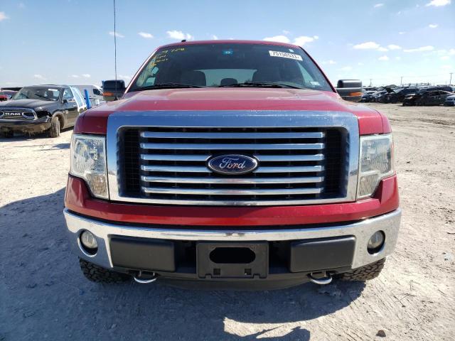 1FTFW1EF1BFC76439 - 2011 FORD F150 SUPERCREW RED photo 5