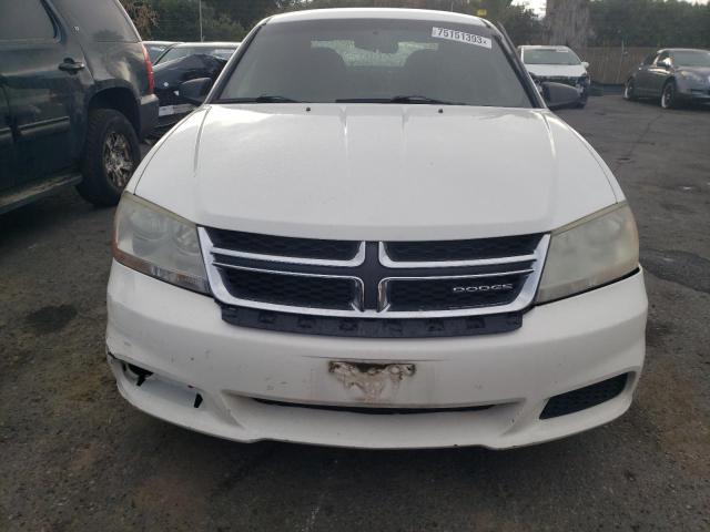 1B3BD4FB4BN502238 - 2011 DODGE AVENGER EXPRESS WHITE photo 5