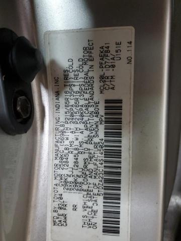 5TDZA23C14S145024 - 2004 TOYOTA SIENNA CE SILVER photo 13