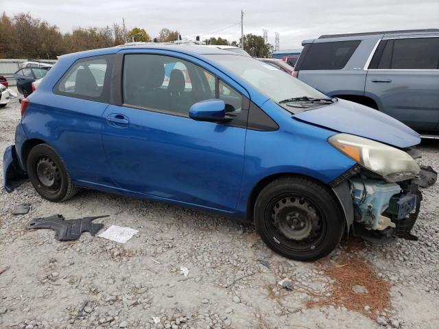 VNKJTUD36FA036079 - 2015 TOYOTA YARIS BLUE photo 4