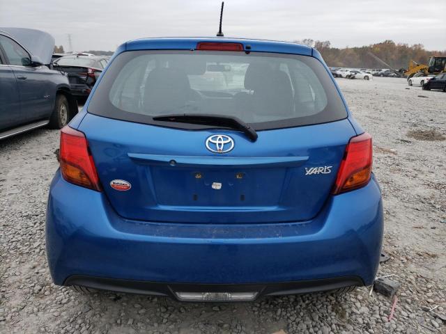 VNKJTUD36FA036079 - 2015 TOYOTA YARIS BLUE photo 6