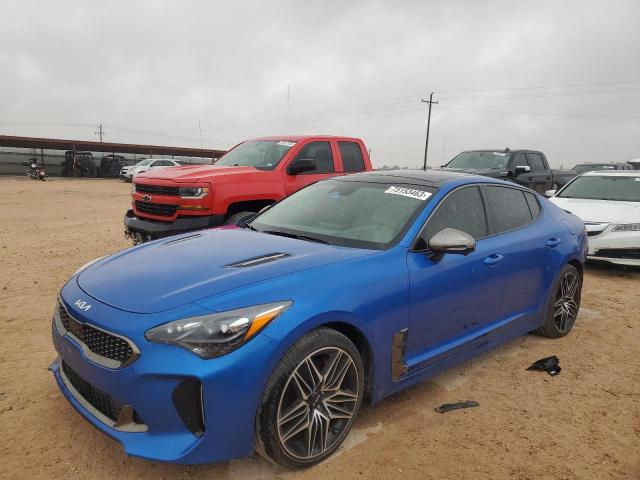 KNAE55LC1P6127659 - 2023 KIA STINGER GT2 BLUE photo 1