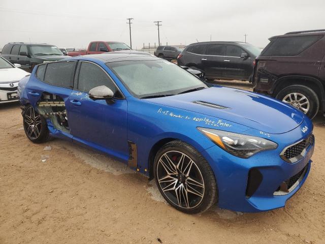 KNAE55LC1P6127659 - 2023 KIA STINGER GT2 BLUE photo 4