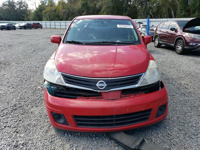 3N1BC1CP4AL366887 - 2010 NISSAN VERSA S RED photo 5