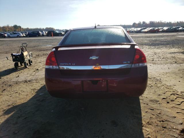 2G1WB5EK3A1217973 - 2010 CHEVROLET IMPALA LT MAROON photo 6