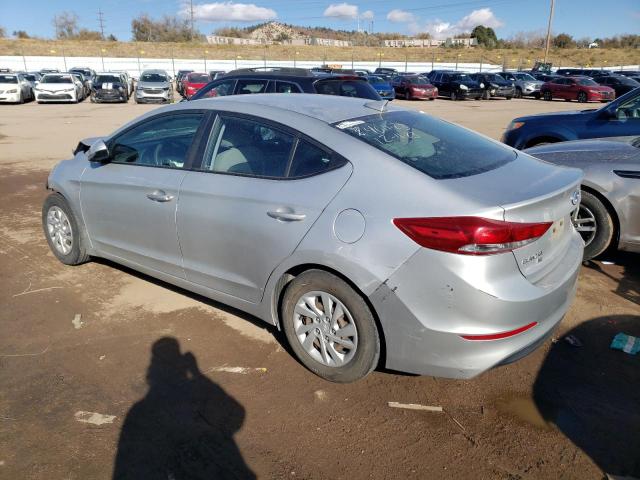 5NPD74LF3HH135637 - 2017 HYUNDAI ELANTRA SE SILVER photo 2