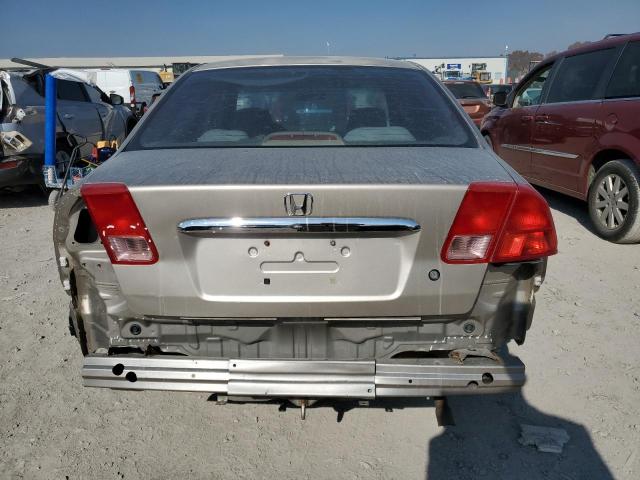 JHMES16591S009499 - 2001 HONDA CIVIC LX SILVER photo 6