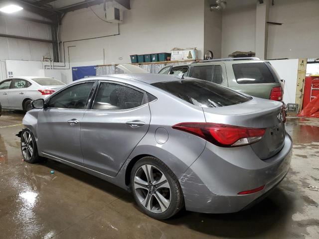 KMHDH4AH8FU321819 - 2015 HYUNDAI ELANTRA SE SILVER photo 2