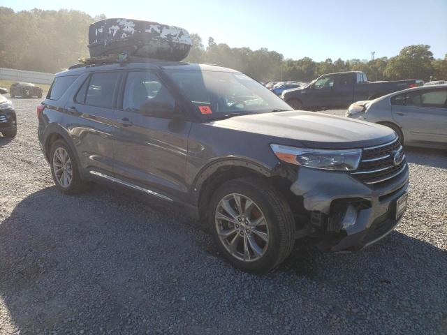 1FMSK8DH1MGA29114 - 2021 FORD EXPLORER XLT Szary zdjęcie 4