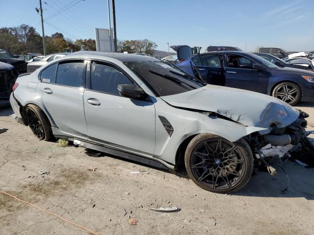 WBS43AY09NFL77216 - 2022 BMW M3 COMPETITION GRAY photo 4