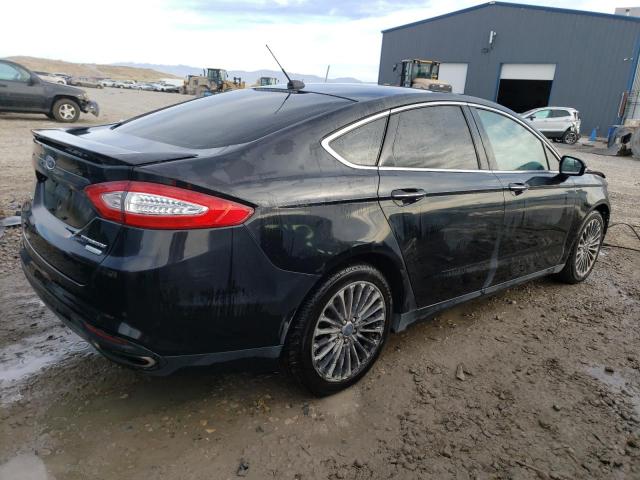 3FA6P0K97ER330913 - 2014 FORD FUSION TITANIUM BLACK photo 3