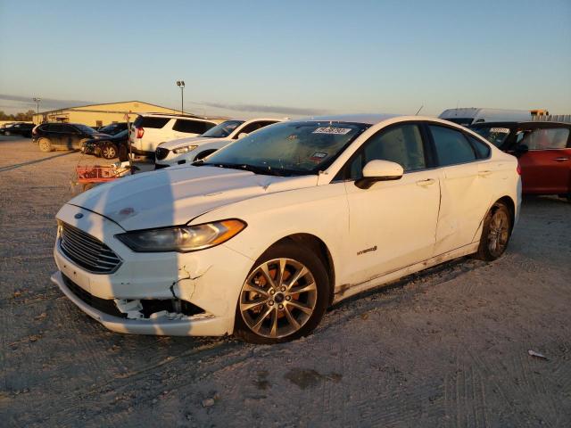 3FA6P0LU2HR386622 - 2017 FORD FUSION SE HYBRID WHITE photo 1