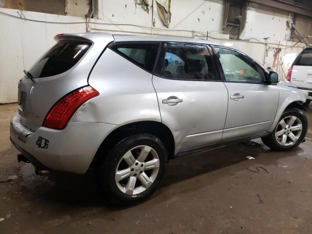 JN8AZ08W56W515072 - 2006 NISSAN MURANO SL SILVER photo 3