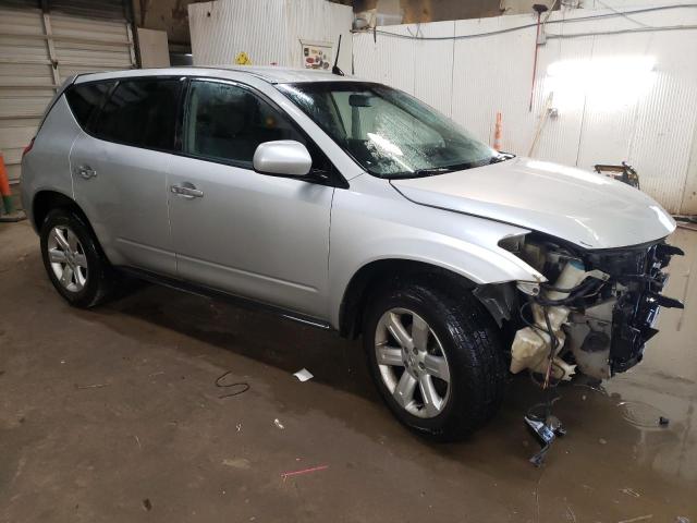 JN8AZ08W56W515072 - 2006 NISSAN MURANO SL SILVER photo 4