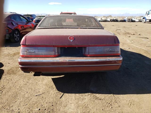 1G6VR3177HU102489 - 1987 CADILLAC ALLANTE BURGUNDY photo 6