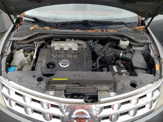 JN8AZ08W95W401591 - 2005 NISSAN MURANO SL GRAY photo 12