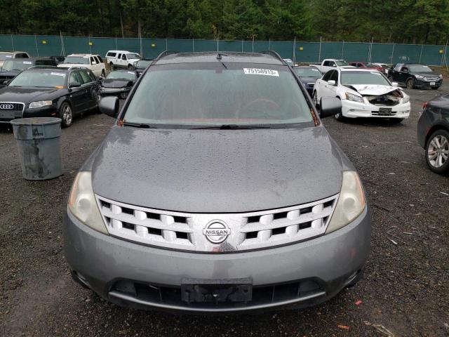 JN8AZ08W95W401591 - 2005 NISSAN MURANO SL GRAY photo 5