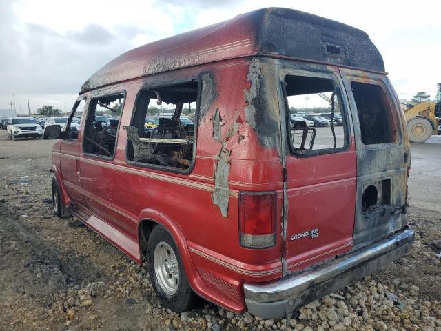 1FDEE14L2VHC10217 - 1997 FORD ECONOLINE E150 VAN BURGUNDY photo 2