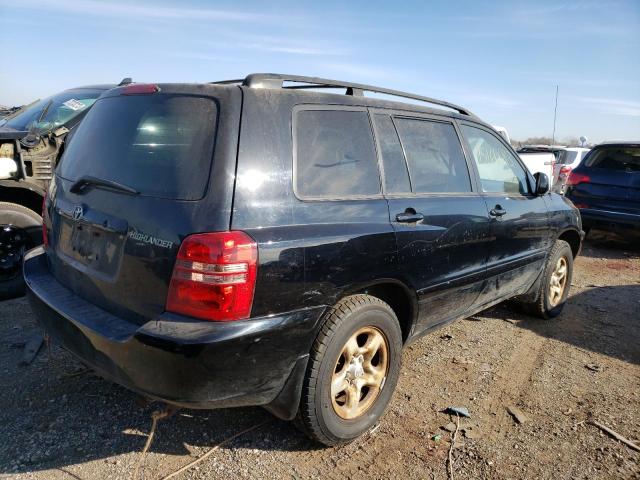 JTEGD21A910016944 - 2001 TOYOTA HIGHLANDER BLACK photo 3