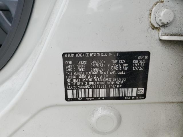 3CZRU6H52JM726563 - 2018 HONDA HR-V EX WHITE photo 13