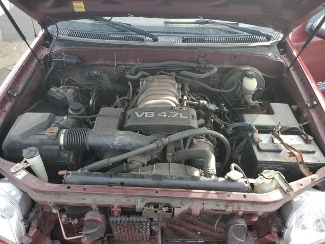 5TBBT44114S447619 - 2004 TOYOTA TUNDRA ACCESS CAB SR5 RED photo 11