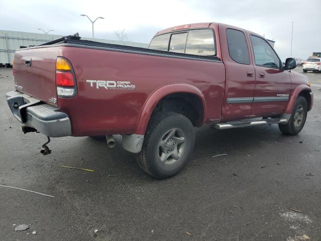 5TBBT44114S447619 - 2004 TOYOTA TUNDRA ACCESS CAB SR5 RED photo 3
