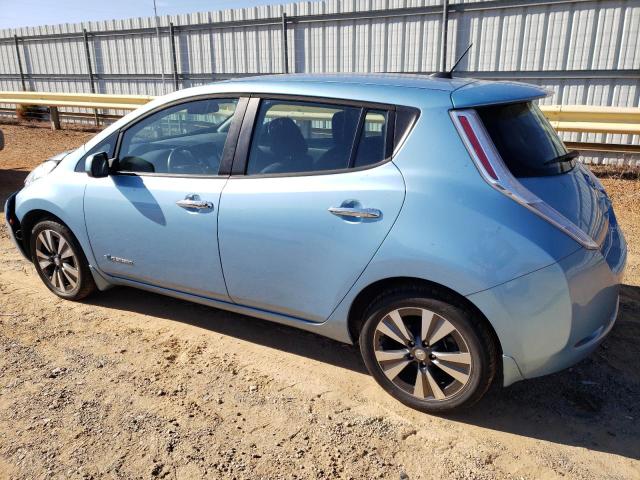 1N4AZ0CP0FC316658 - 2015 NISSAN LEAF S BLUE photo 2